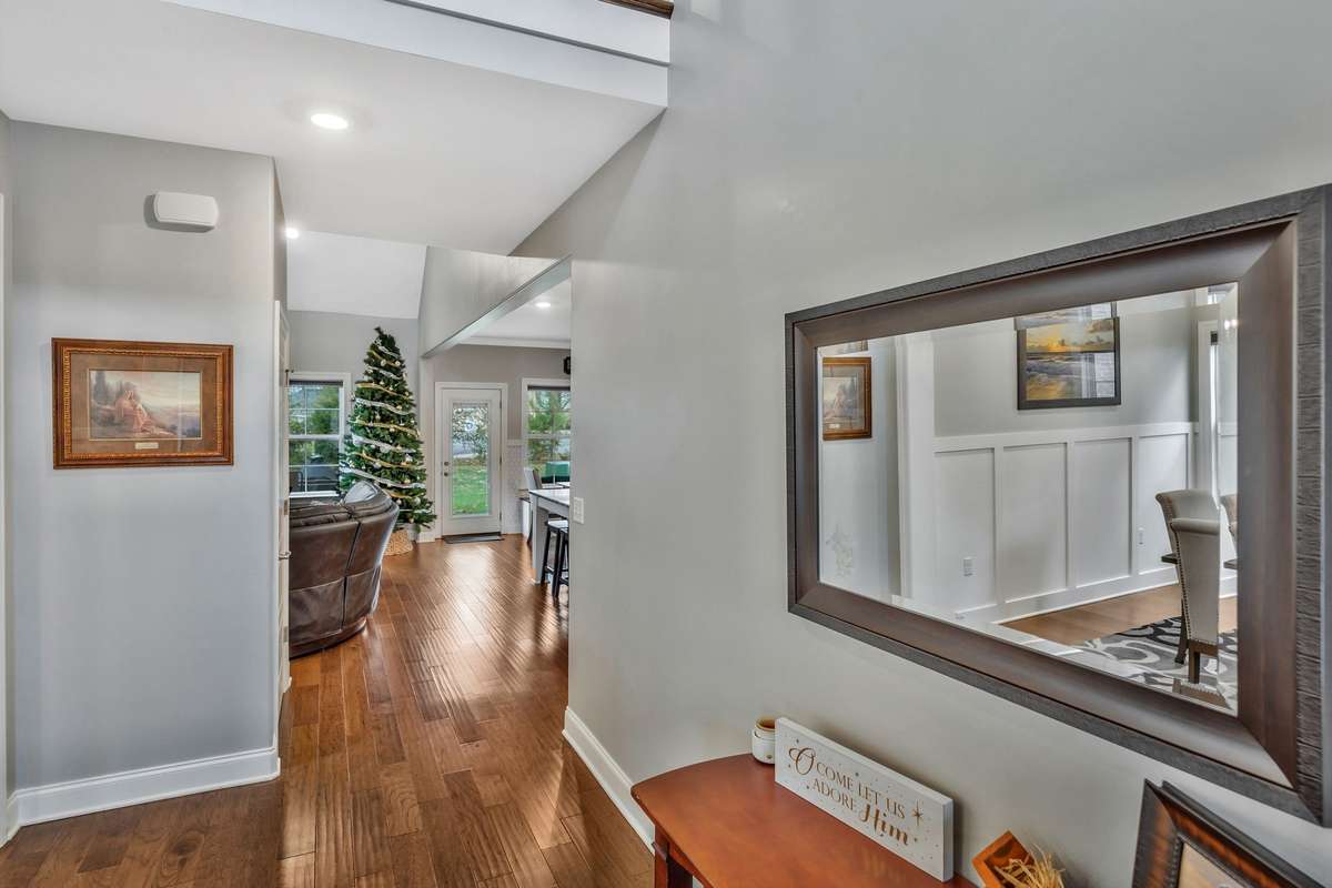 Looking into Great Room and Kitchen from Entryway. Come on in!