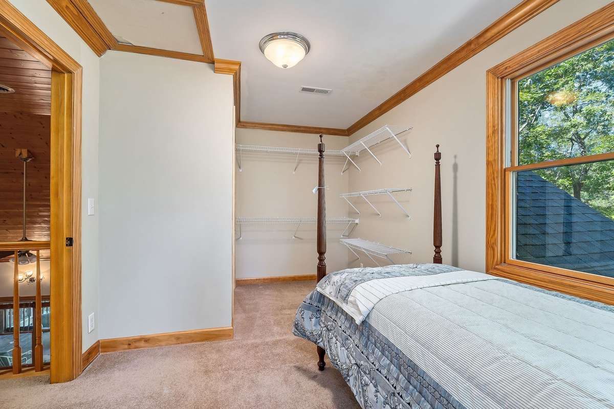 The owners have added an area for storage.