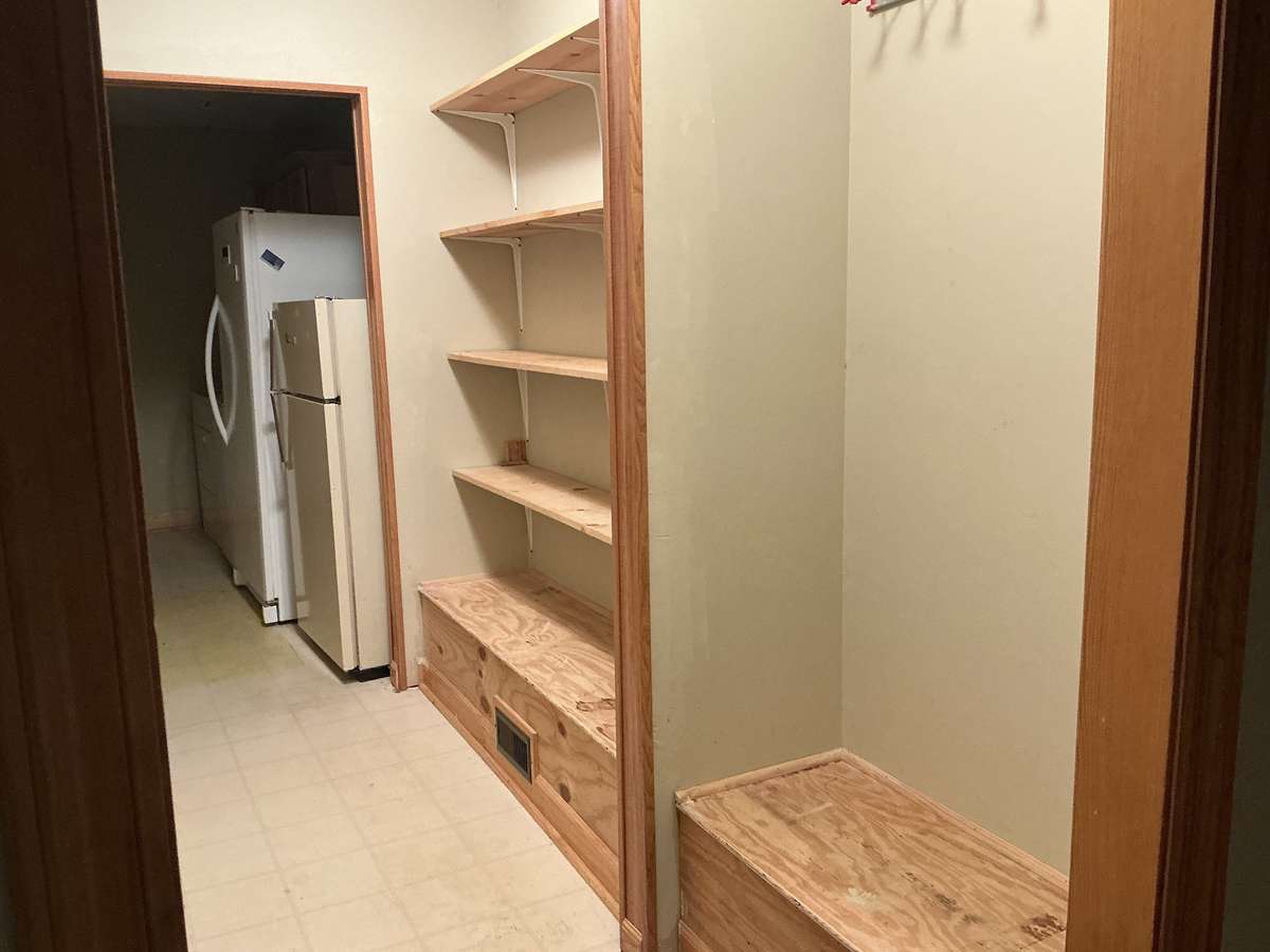 The large pantry is just off the kitchen too.