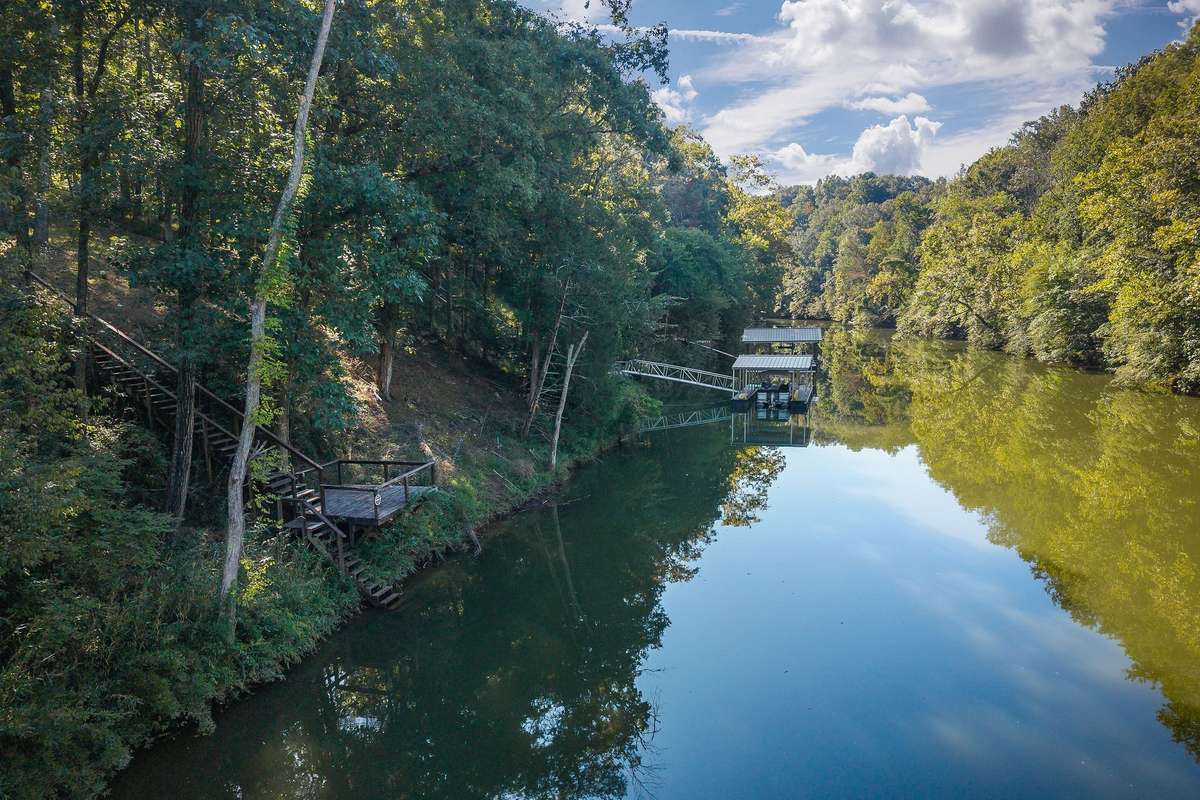 A fantastic view of the deck and river. You can add a boat dock too.