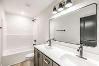 Double vanity sink in bath #2