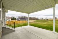Beautiful covered back porch~