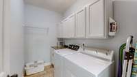 Want a laundry room with cabinets?  We got it!