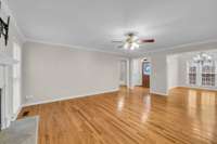 Living Room and Dining Room shown and foyer.