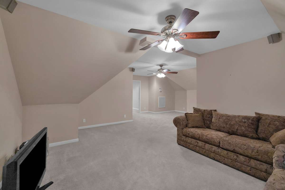 Flex area currently used and a media room...
