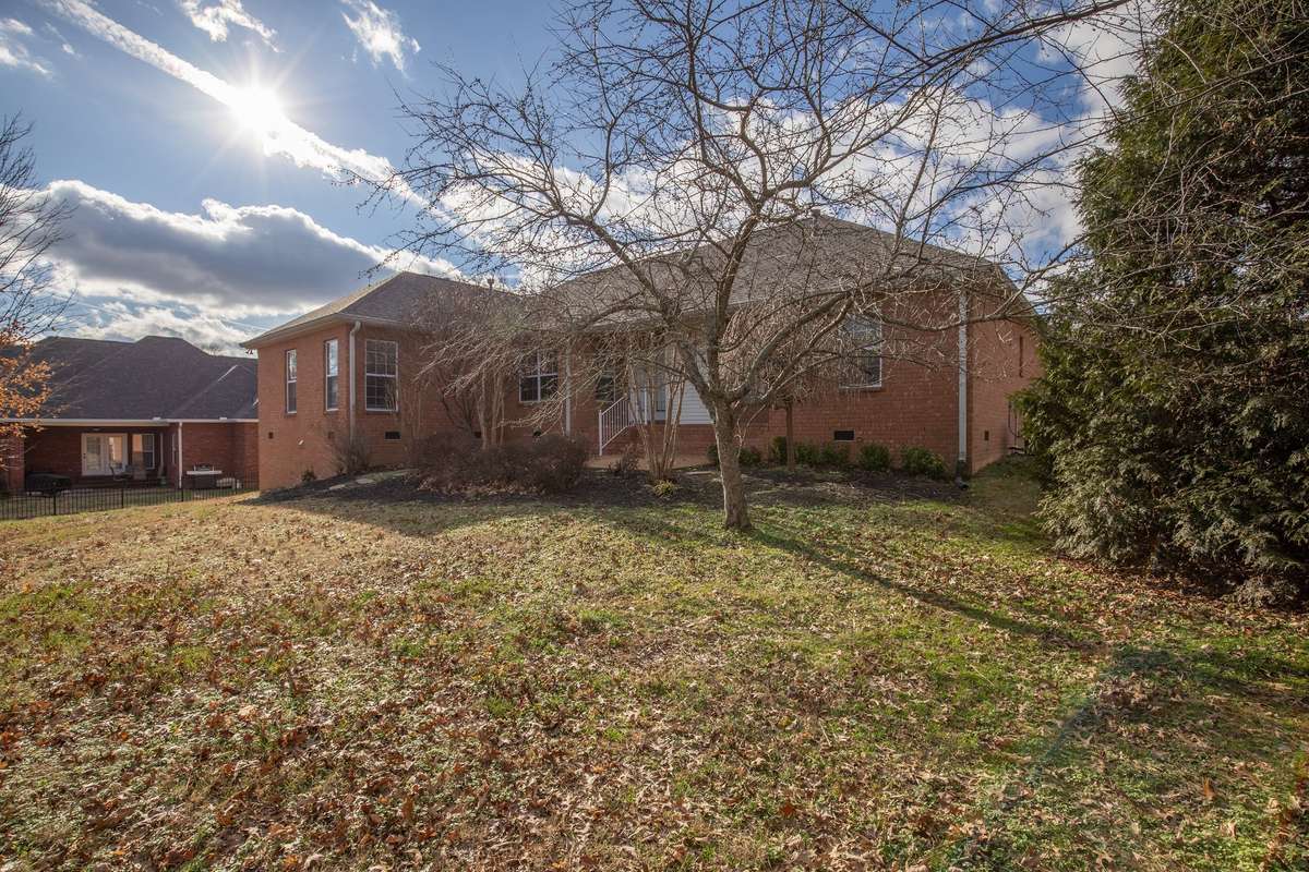 The back of the home