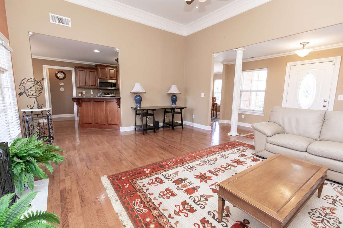 Family room is open to the kitchen