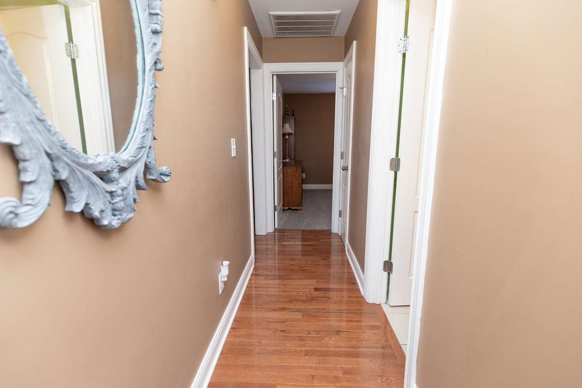 Beautiful floors in this hallway