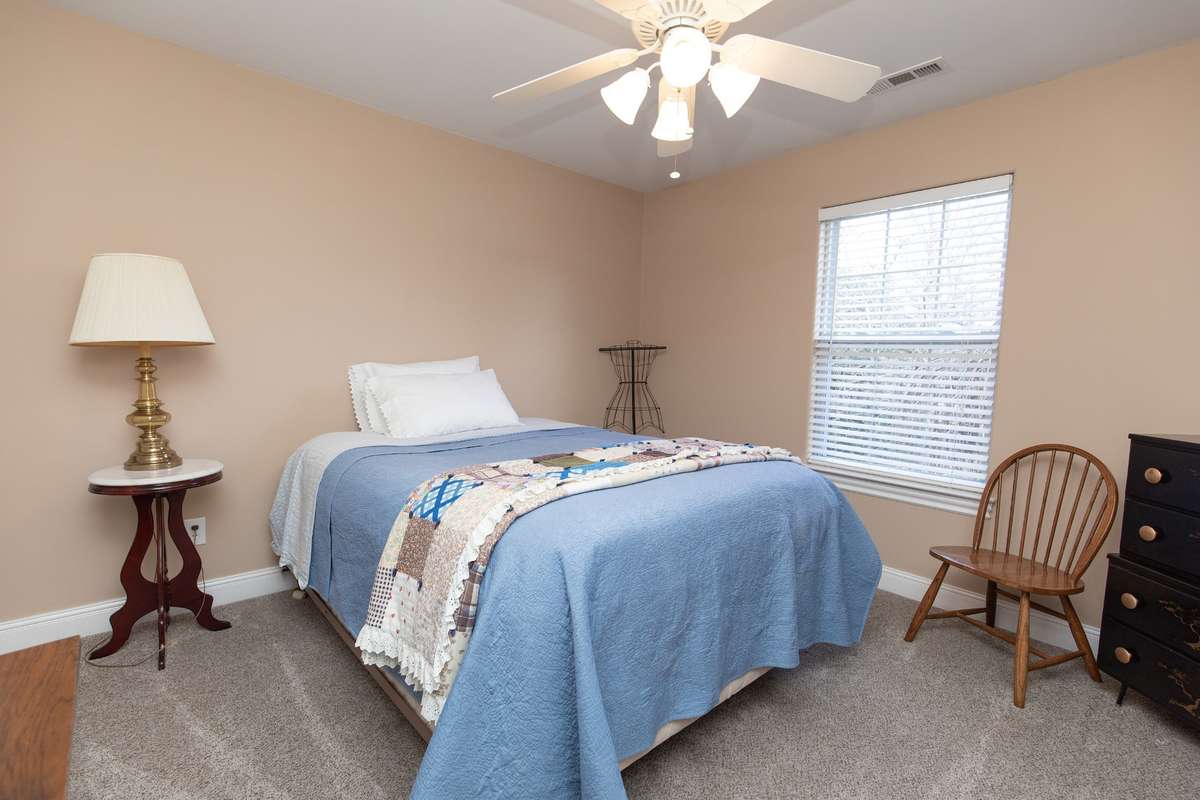 One of the secondary bedrooms