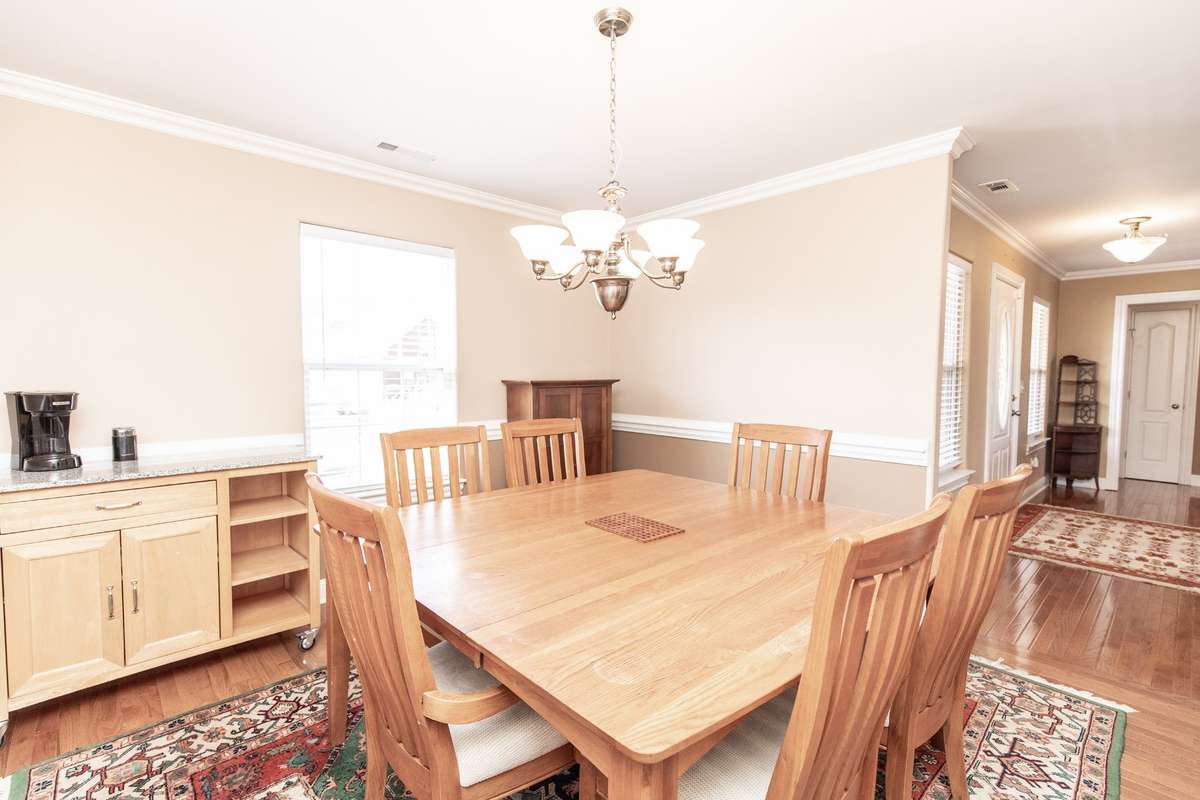 The formal dining room