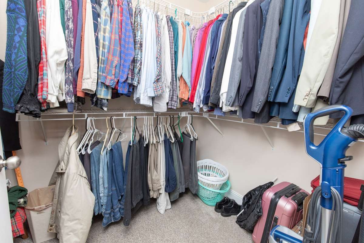 Walk in closet in primary