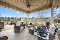 This lovely home has both a covered and uncovered patio for your enjoyment!