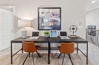 Wide open entry in to the loft allows for more multipurpose furnishing!