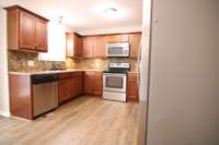 Nice cabinets and stainless appliances