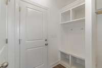 Don't miss the convenient drop zone off the garage!