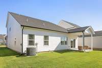 *Different Community / Not the same yard* The rear patio offers a perfect backdrop to Music City's evening stars.