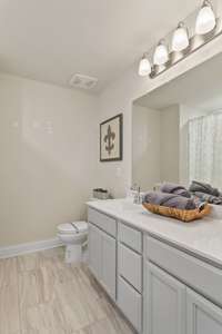 Full Bath 3 / Double Vanities + Quartz Countertops