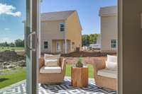 *Different Community / Not the same yard* The rear patio offers a perfect backdrop to Music City's evening stars.