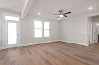 Picture of model home and not of actual home being built.  Colors and selections may vary