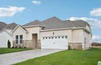 The spacious, extended driveways in Willow Landing provide generous parking capacity for up to four vehicles.