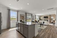 Island
(furnished model home photo)