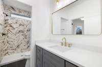 Full bathroom on third floor