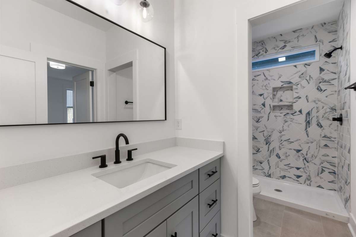 Full bathroom on third floor