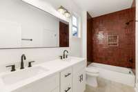 Full bathroom on second floor