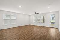 Family Room with tons of natural light