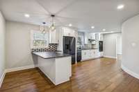 Perfect spot for some barstools.