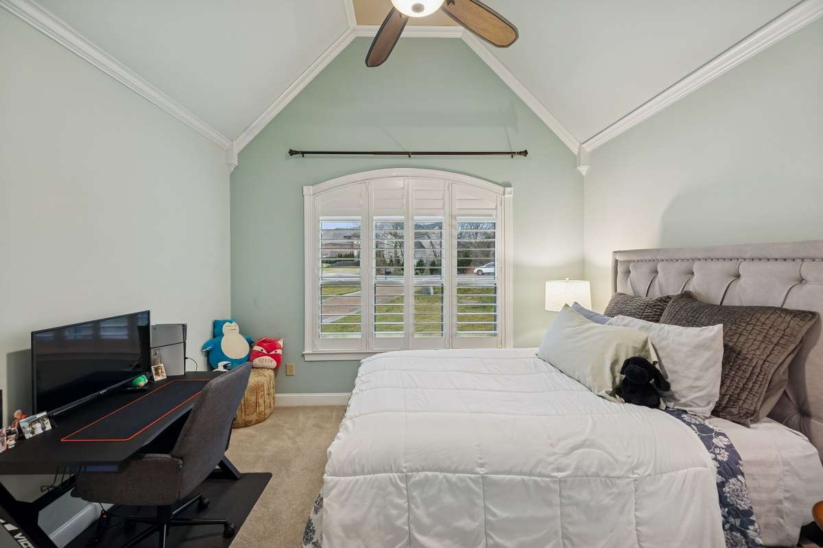 Third bedroom with vaulted ceiling!