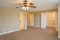 LARGE Master bedroom with walk in closet.
Master bedroom upstairs