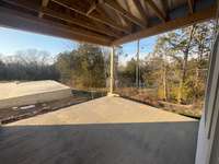 Actual covered patio under construction