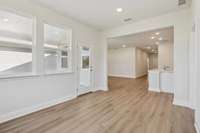 Canyon dining space. Photo is of similar home, same plan. Colors, interior selections, elevations, garage swing, and upgrades may vary.