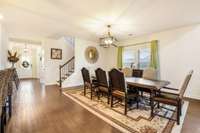 Plenty of space for a large dining table. Perfect for entertaining.