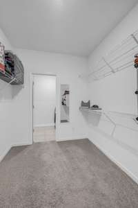 Now this is a WALK-IN CLOSET!  Just past the ensuite bath which leads directly to the Laundry Room