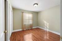 Bedroom #2 with wood floors