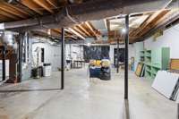 Basement is huge.  There is a full bath in the basement also