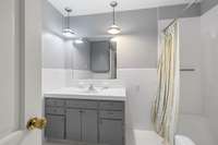 Master Bath with shower and tub