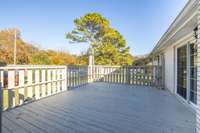Extra large deck and very private