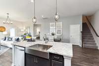 Stainless farmhouse sink!