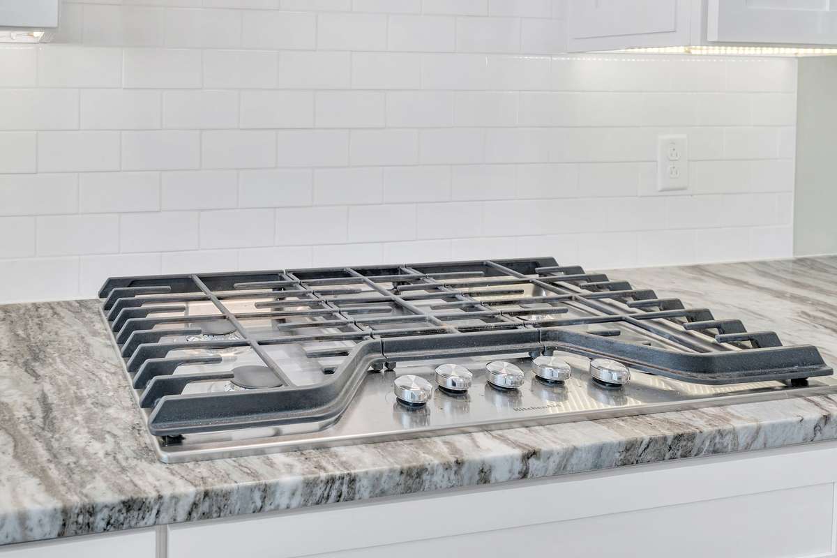 Gas range top