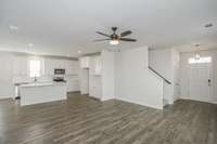 Open layout great for entertaining!  **All photos are of a previously constructed Covington floorplan.**