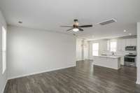 Open floorplan with dedicated dining space!  **All photos are of a previously constructed Covington floorplan.**