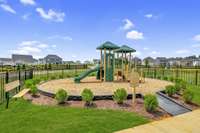 Playground outside of the pool open now! Pocket parks & walking trails to come!