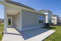 Rear covered & 10x10 uncovered patio included. Extension optional.  **All photos are of a previously constructed Covington floorplan.**