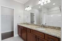 Double Vanities and Walk in closet