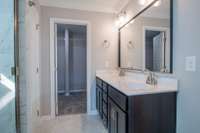 EXAMPLE>>>Double Vanity with Lots of Cabinet Storage!