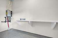 Tankless Water Heater.  Extra Storage Area Only Available In Camellia Plan.