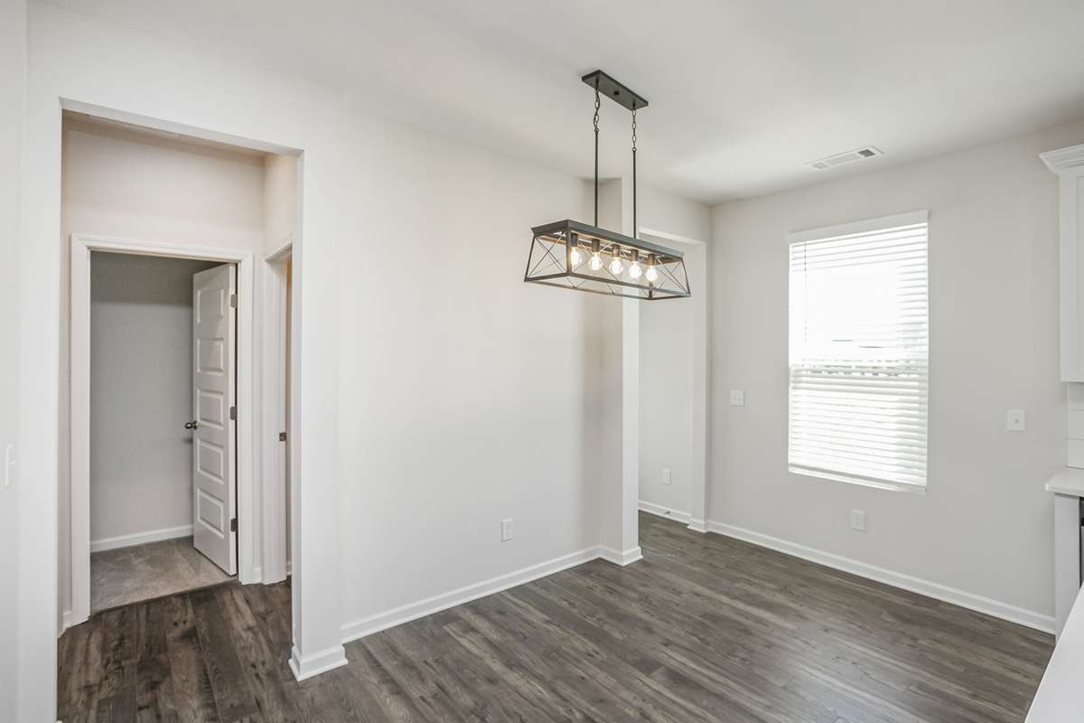 Dedicated dining space off of your kitchen.  **All photos are of a previously constructed Covington floorplan.**